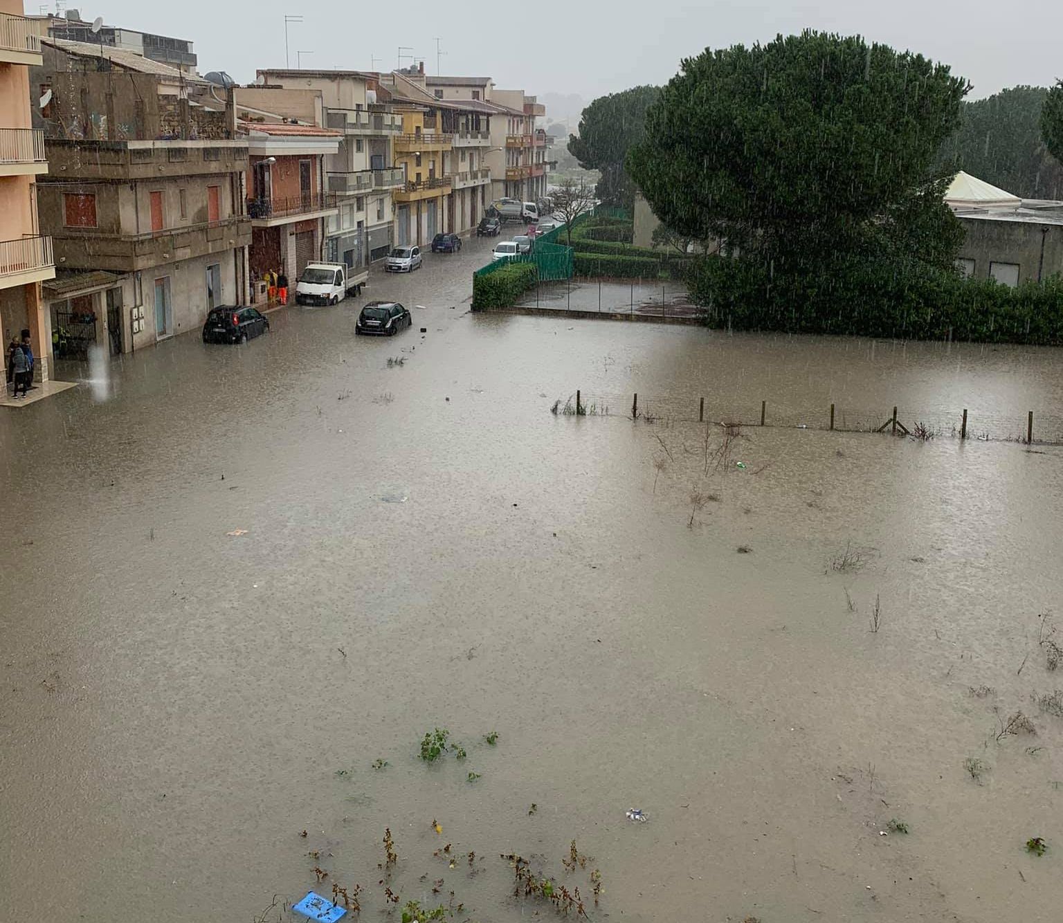 Ragusa e Vittoria ammollate, effetto laguna in campagna e in città VIDEO