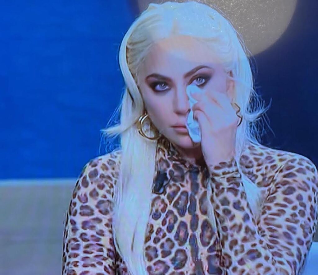 Lady Gaga piange a Che Tempo che fa, ospite di Fabio Fazio