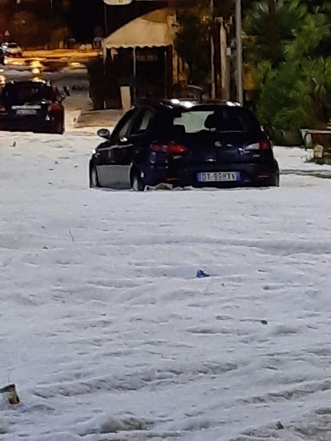 Niscemi come Cortina: “neve” a palate FOTO VIDEO