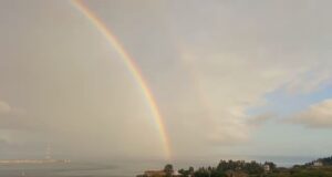 Arcobaleno ponte sullo Stretto VIDEO
