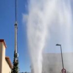 Scoppia la conduttura, “tromba marina” ad Agrigento VIDEO