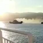 Principio d'incendio sul traghetto, passeggeri evacuati VIDEO