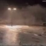 Il mare invade la passeggiata di Malta VIDEO