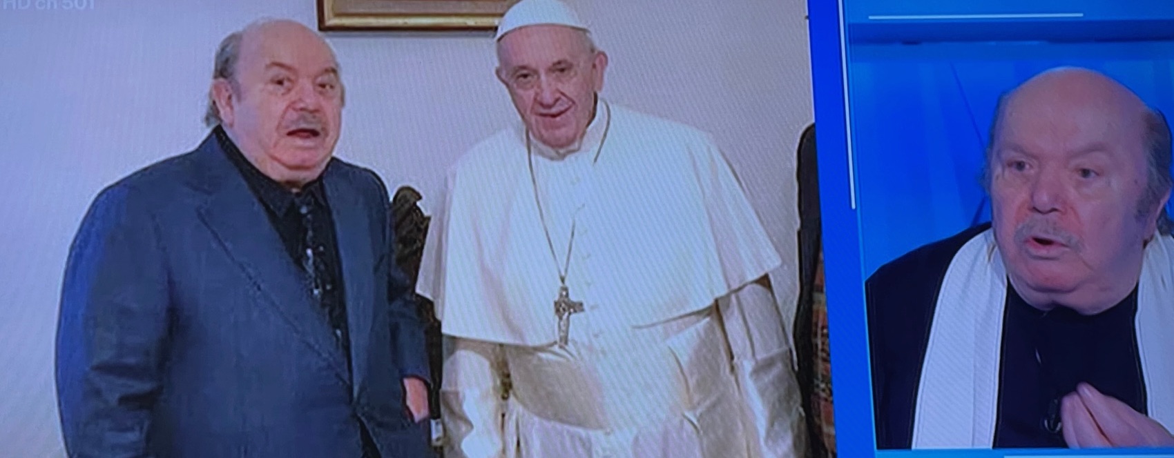 Lino Banfi da Mara Venier: Papa Francesco mi ha scritto una lettera