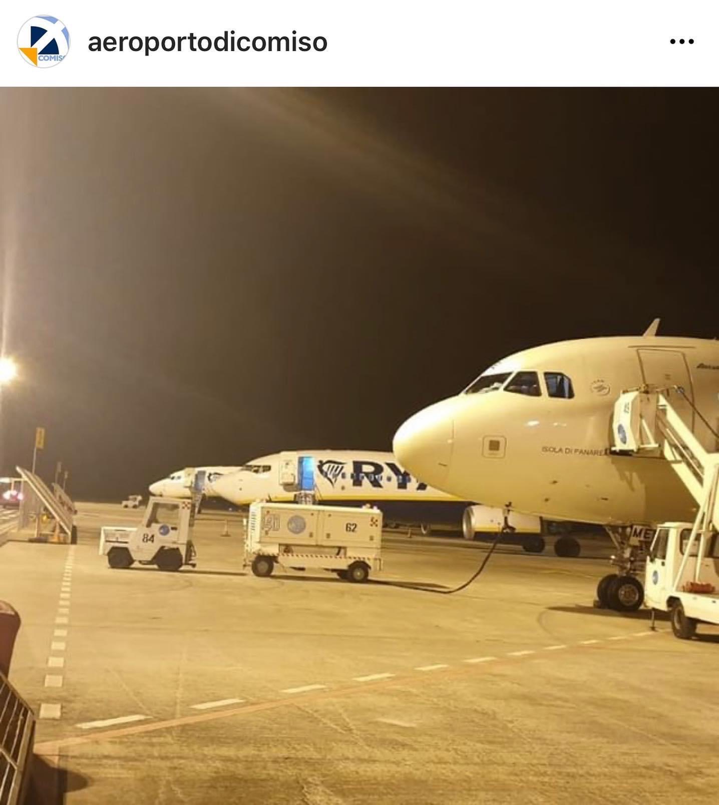 Forte vento, 4 voli dirottati da Catania a Comiso