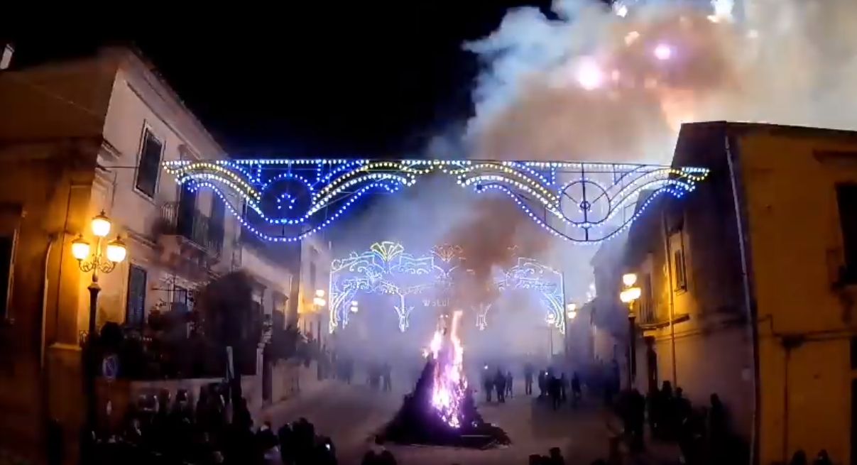 Ispica, la festa di Santa Lucia in time lapse VIDEO