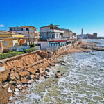 Punta Secca, la costa del Palmento prima e dopo la mareggiata FOTO