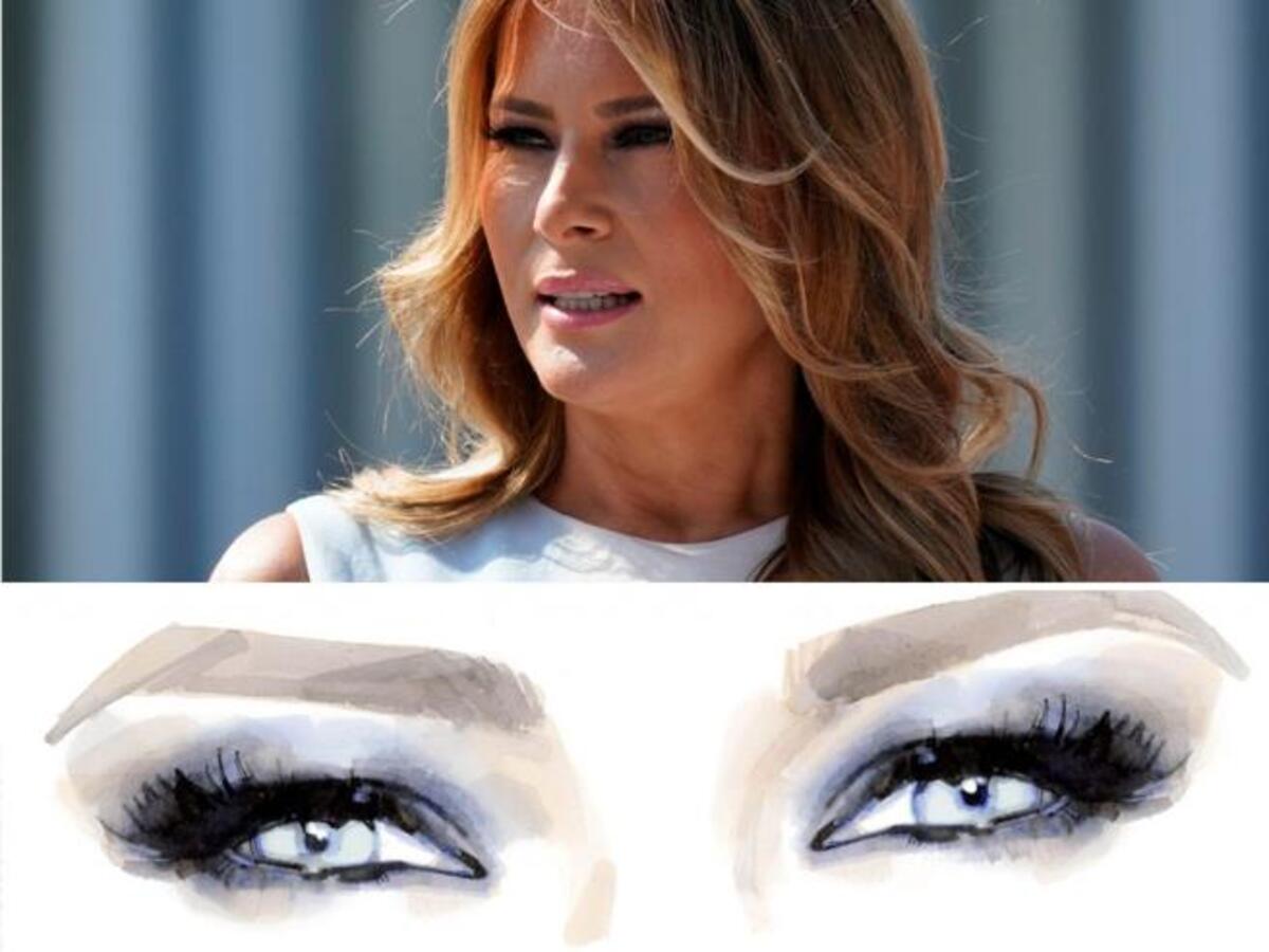 Melania Trump vende un dipinto dei suoi occhi