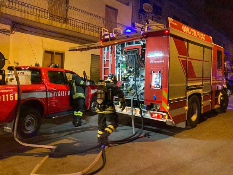 Incendio in una casa di Chiaramonte la notte di capodanno