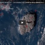 L'esplosione del vulcano Tonga vista dal satellite