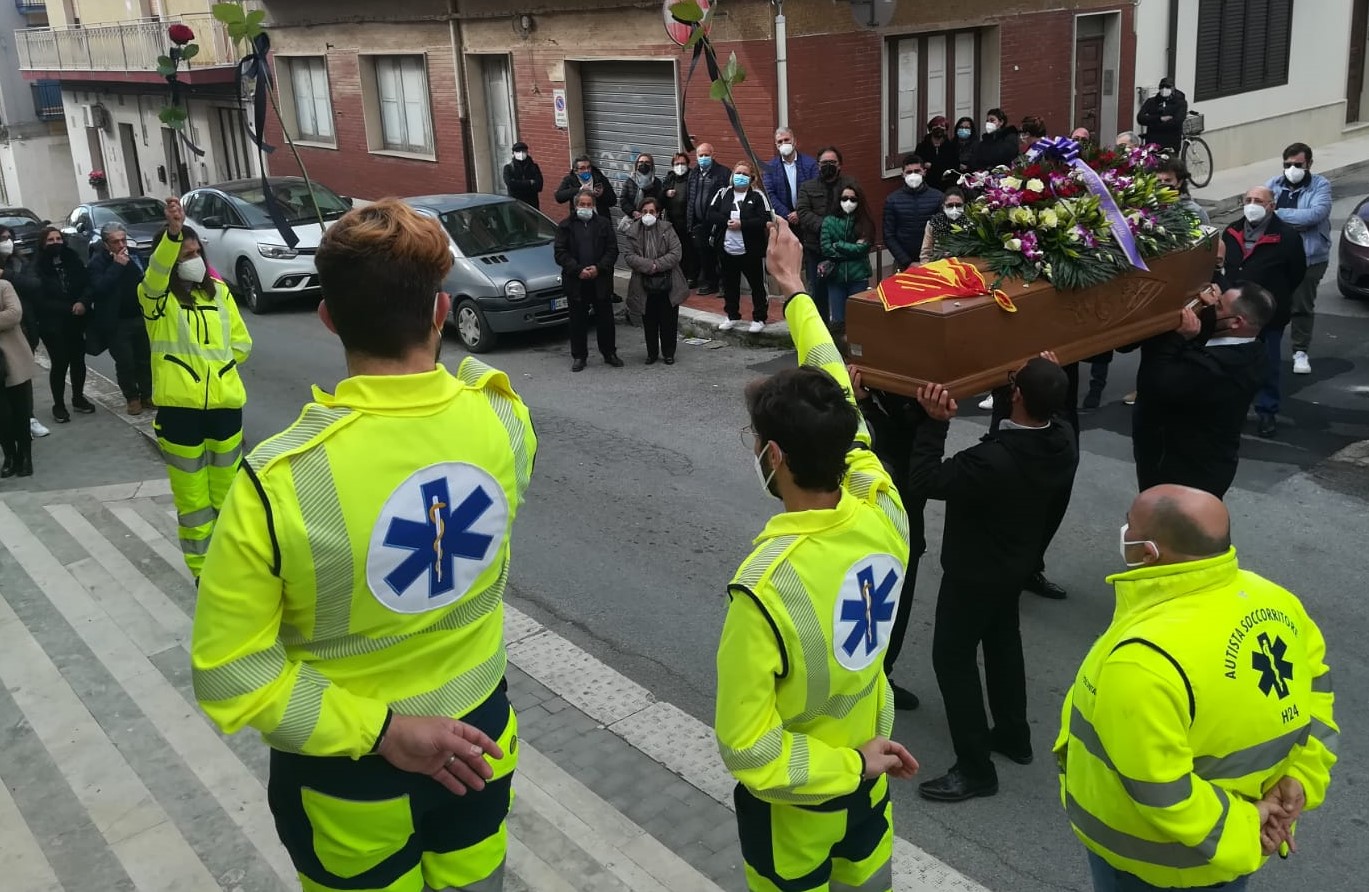 I funerali dei due camionisti vittoriesi morti in incidente