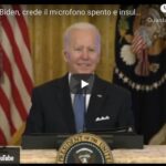 Gaffe di Biden, insulta giornalista pensando di avere microfono spento