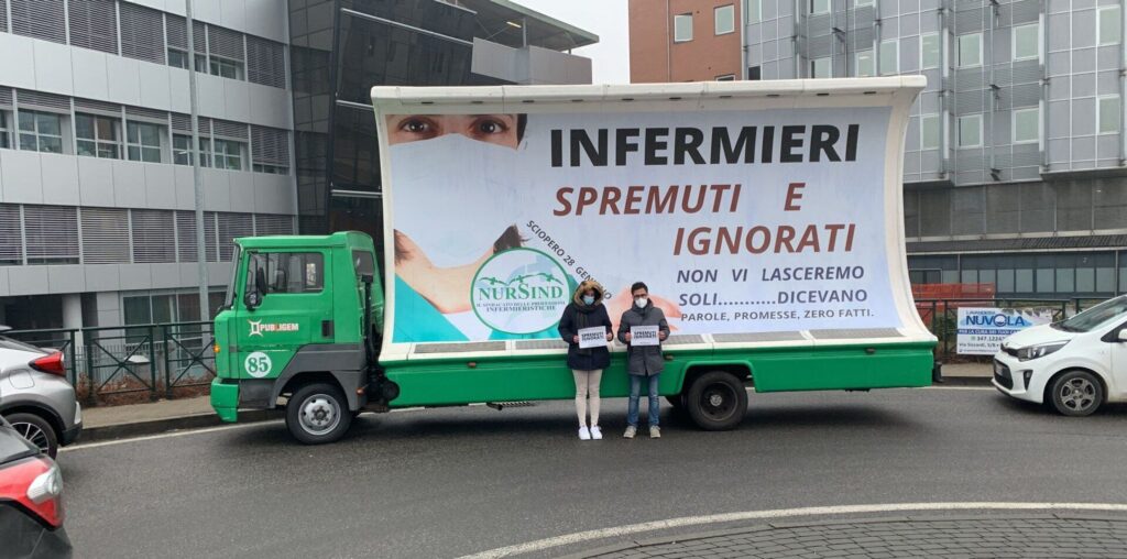 Sciopero degli infermieri venerdì 28 gennaio: «Eroi solo a parole»