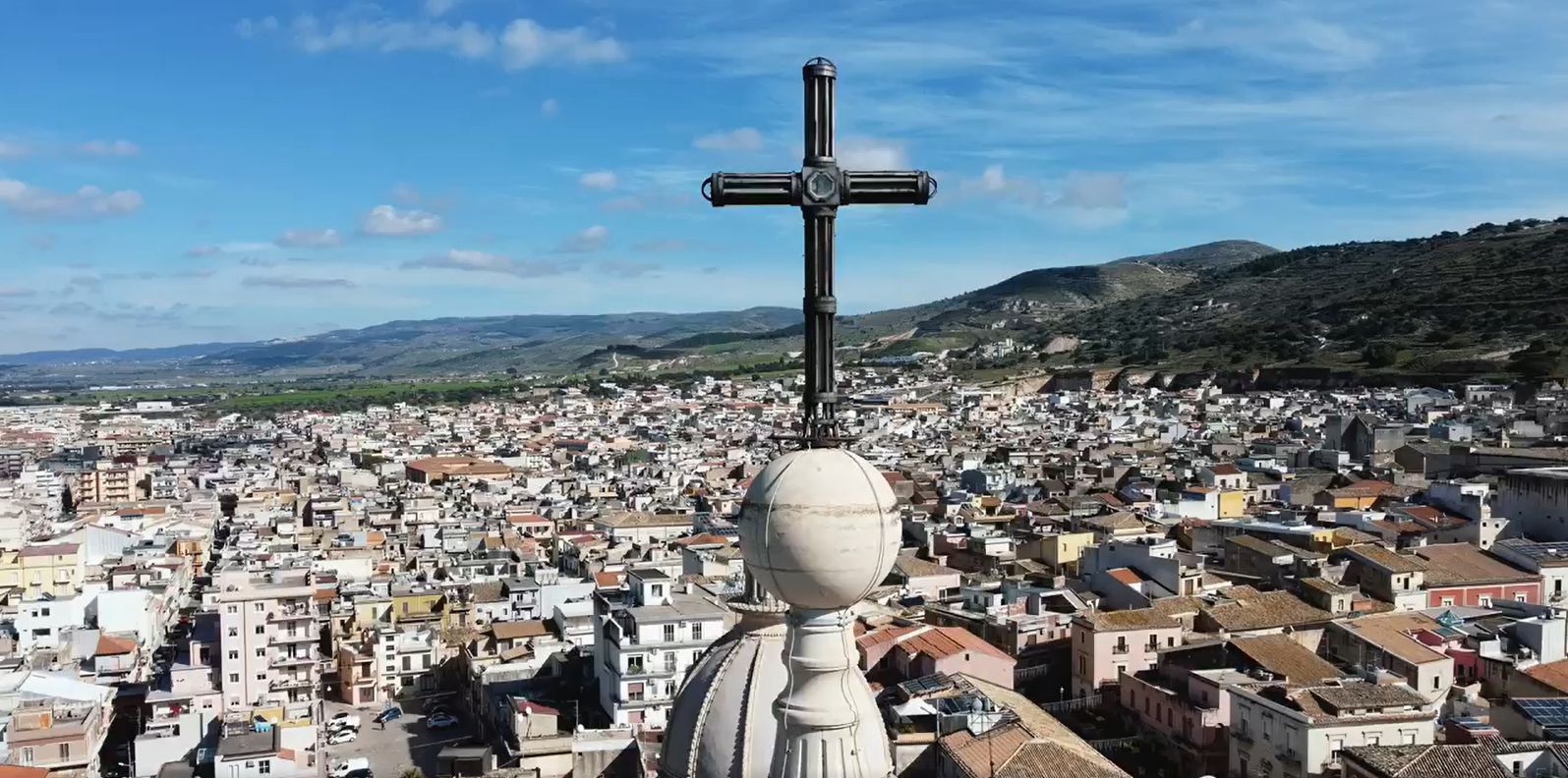 Comiso, panoramica eccezionale dalla Madonna delle Stelle VIDEO