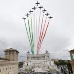 Frecce Tricolori per Mattarella, i VIDEO dei cittadini
