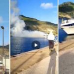 Il VIDEO dell'incendio dell'aliscafo a Favignana