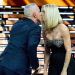 Michelle Hunziker, Eros Ramazzotti, scatta il bacio in tv