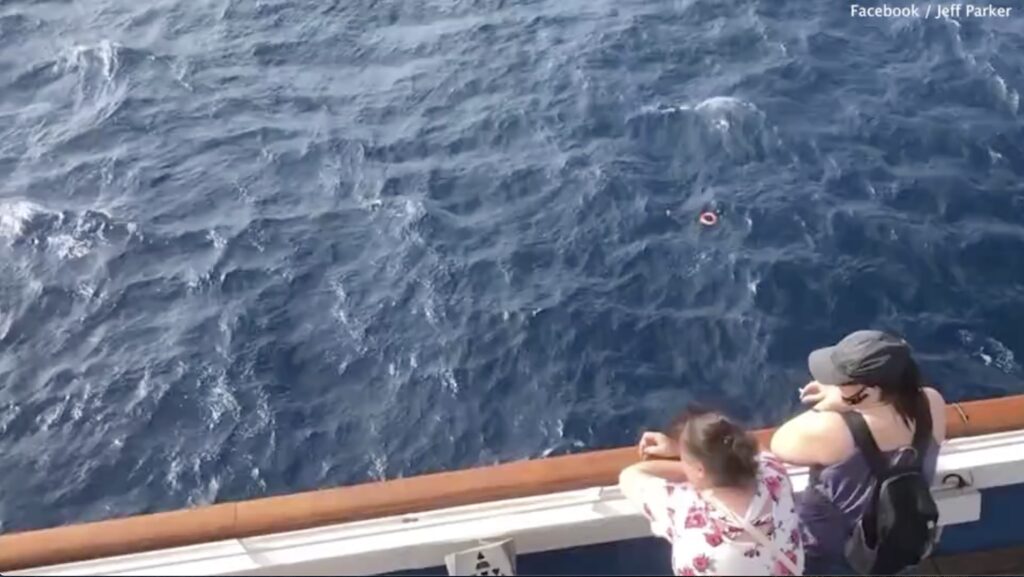Donna cade in mare da una nave crociera, ricerche