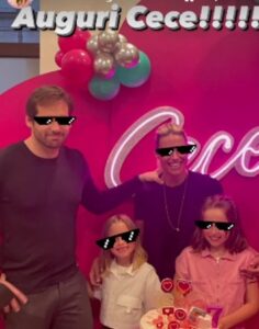 Hunziker e Trussardi, tornano insieme per il compleanno della figlia