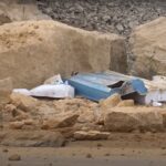 La frana notturna nelle immagini girate sul posto da Mareamico
