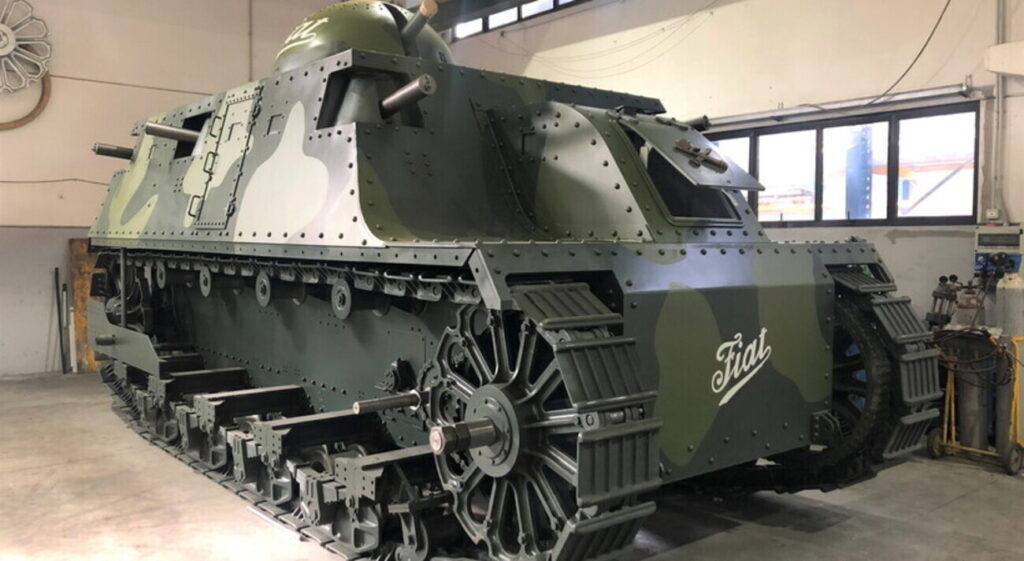 Ricostruito il primo carro armato italiano, progettato nel 1916