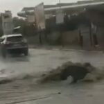 Palermo allagata dal temporale, violento scirocco a Trapani VIDEO