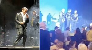 Massimo Ranieri cade dal palco durante lo spettacolo, ricoverato