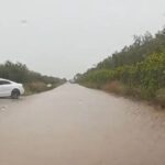 Pachino-Ispica allagata dal torrente, auto in panne VIDEO