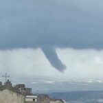 Maltempo, principio di tromba d'aria a Chiaramonte Gulfi