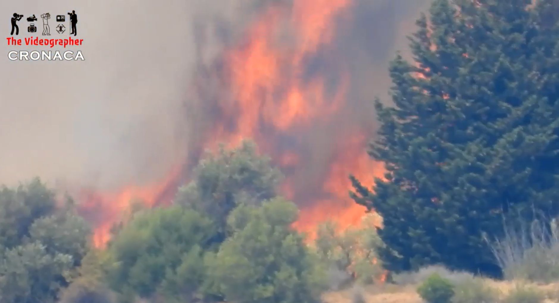 Incendio ad Acate, il montaggio pulp di Daniele Campagnolo VIDEO