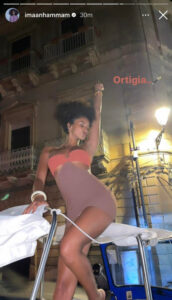 La modella internazionale Imaan Hammam da 1,4MLN di followers a  Siracusa