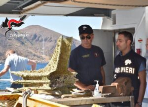 Recuperato antico rostro romano nel mare siciliano