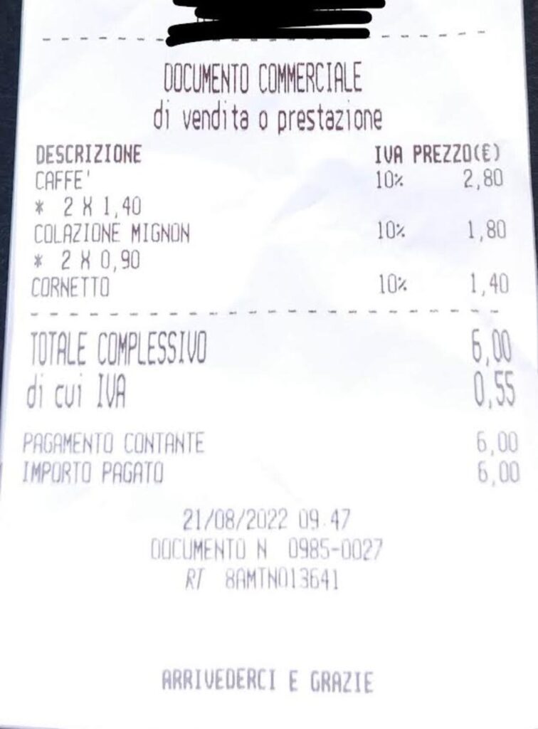 Caroprezzi nel ragusano, attenti a non confondere Iva con servizio a tavolo