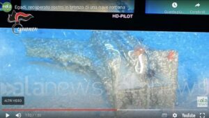 Archeologia subacquea, Battaglia delle Egadi, recuperato rostro