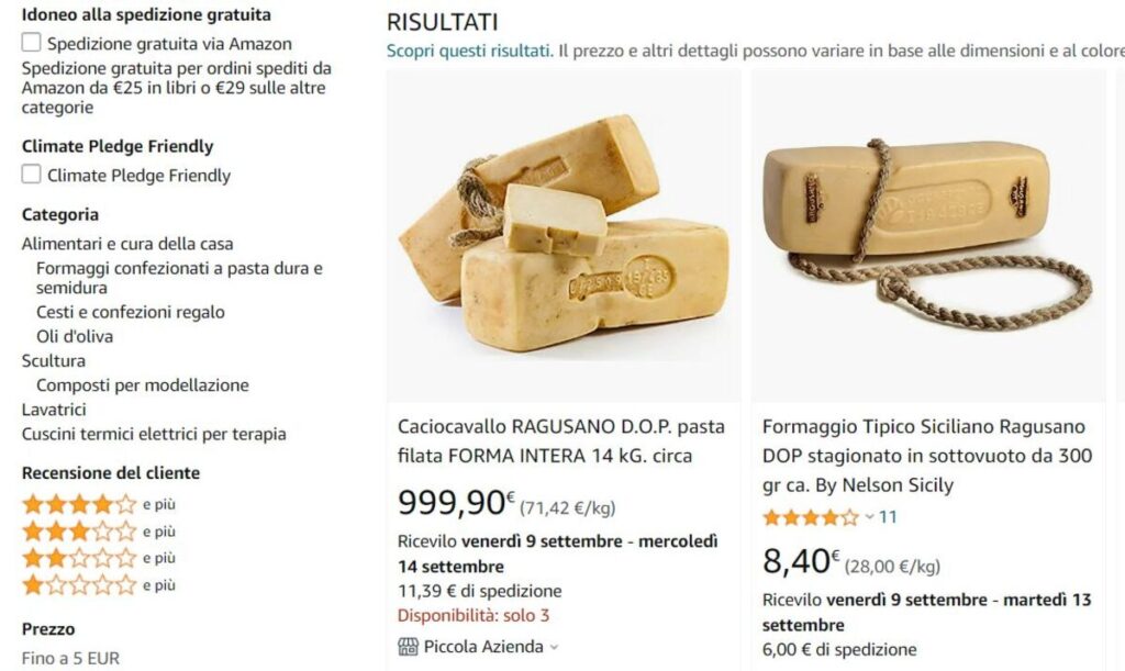 Made in Sicily, l'export su Amazon vale 25 milioni