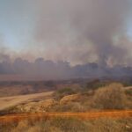 Playa Grande, incendio nella riserva dell'Irminio