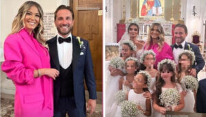Diletta Leotta al matrimonio del fratello, col nuovo fidanzato Giacomo