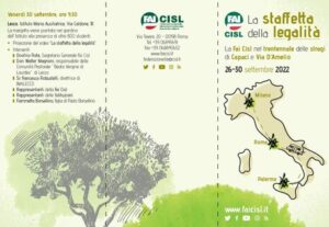Mafia: 'Staffetta legalità ', ramo ulivo Borsellino a Lecco
