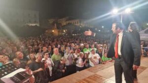Sicilia:Cateno De Luca chiude campagna a Palermo,attacca tutti