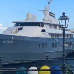 Eolie Diego Della Valle a Salina con il suo yacht Altair