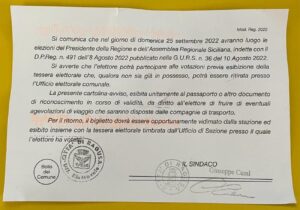 E il Comune di Ragusa mi recapita la cartolina elettorale a Londra
