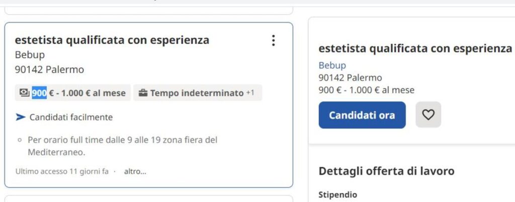 Cercasi estetista a 4 â‚¬ l&rsquo;ora, annunci fuori legge sul sito della Regione