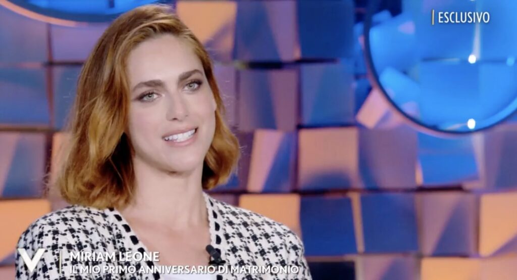 Miriam Leone, ospite a Verissimo ricorda le sue nozze in Sicilia
