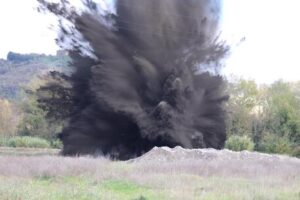 Fatta brillare bomba Orvieto, operazioni concluse