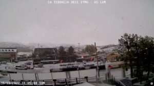 Nevica sull'Etna, VIDEO timelapse