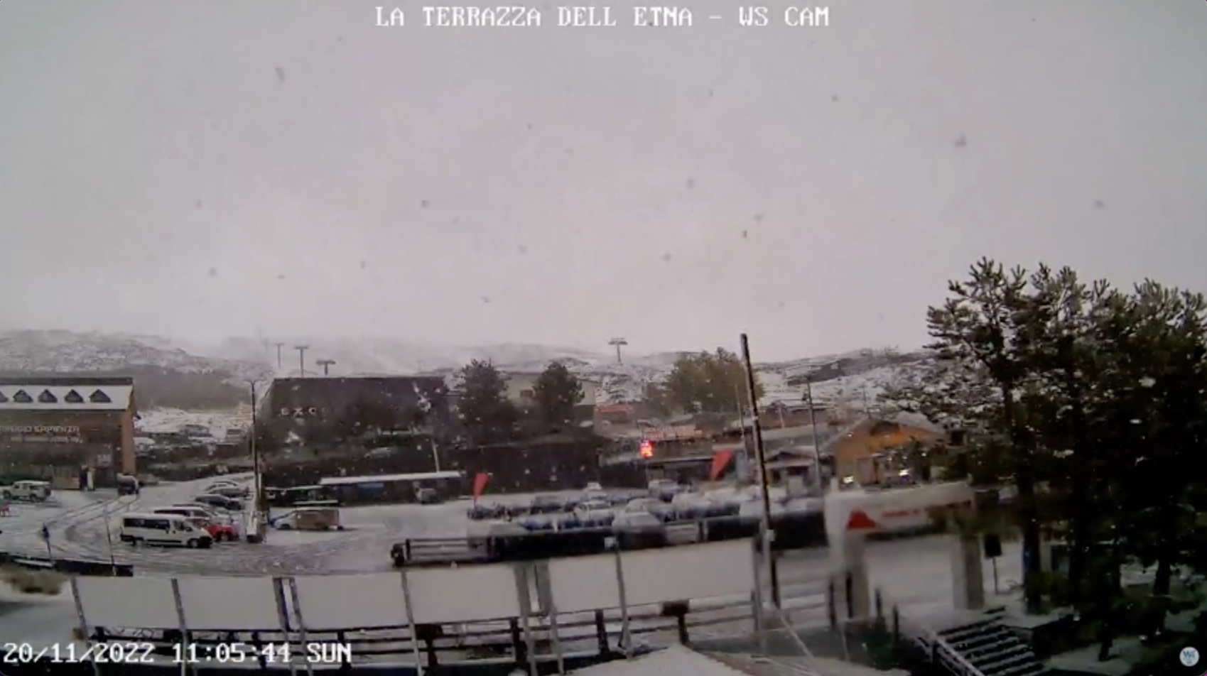 Nevica sull’Etna, VIDEO timelapse