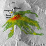 Le colate laviche cambiano l'Etna: ecco l'ultima mappa