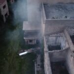 Comiso, a fuoco un ex oleificio Teverina