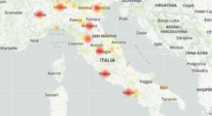 Tim down in tutta Italia