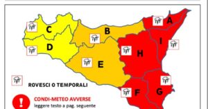 Sicilia, allerta meteo rossa nella zona orientale: scuole chiuse